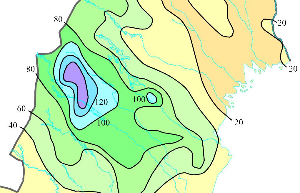 2. Beskrivning av flödet Högsommarvarm luft täckte i månadsskiftet juni-juli norra Ryssland och Nordkalotten, medan det var svalt och ostadigt i södra och mellersta Sverige.