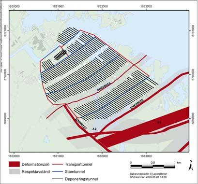 De platsanpassade förvarslayouter (figur 6-8a och 6-8b) som tagits fram ger för båda platserna en bruttokapacitet som överstiger behovet av tillgängliga deponeringspositioner enligt