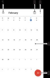 Kalender och alarmklocka Kalender Använd Kalender för att planera ditt tidsschema.