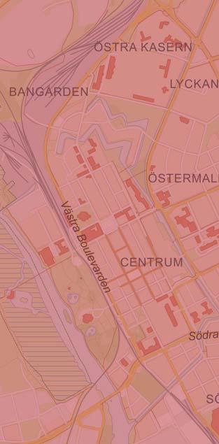 Här finns generellt närhet till kollektivtrafik med hög turtäthet och närheten till stadskärnan och centralstationen ger goda möjligheter för resande till fots eller med cykel.