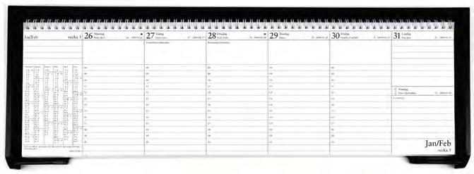 Bordskalendrar Veckokalendern En vecka per