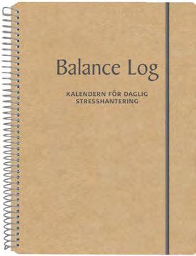 Balance Log har unika egenskaper som hjälper användaren att bygga upp ett liv med mer balans och mindre stress.