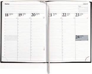 Kalendariet innehåller markeringar för internationella helgdagar.