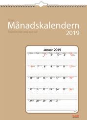 Väggkalendrar Månadskalendern En månad per blad med