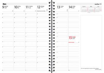 Format, kalendarium och innehåll lines Senator A5 Format: 148x210 mm (A5).