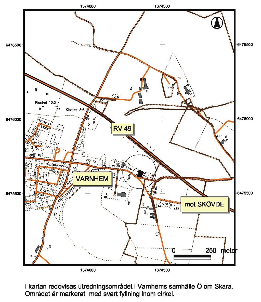 Rapport arkeologisk utredning Varnhem 15:9 m fl Figur 2.