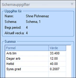 Planering Sök ersättare Sök på signatur Nu kan man även söka på signatur vid sök ersättare. Informationen om signatur visas även i resultatbilden.