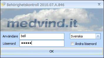 Uppdatering När du öppnar systemet läses en mängd uppgifter in för att det ska gå snabbare för dig under arbetets gång.