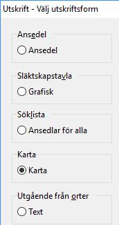 Om Ortpanelen och /eller lagerpanelen är synlig kommer dessa automatsikt stängas innan utskriften äger rum, för att åter öppnas efter utskriften.