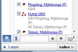 62 Kartfunktionen i Disgen 2018, Studiehandledning Del 1 Nu är det dags att starta vår korta släktresa. Markera Kalle Test och klicka sedan på mapp-symbolen under personuppgifterna.