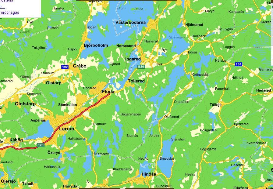 Lerums kommun Alingsås kommun Uppenbart avlastande för tätorter i Alingsås kommun Färre överflygningar av Tollered Cirka fem nautiska mil kortare. Preliminär beräkning utsläpp: 700 ton CO2.
