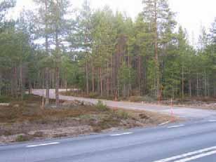 Från Vippersrönningen finns en skogsbilväg som kan användas som alternativ väg för oskyddade trafikanter.