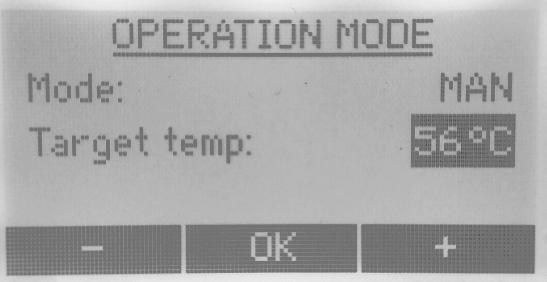 Om manuellt driftläge har valts fortsätter maskinen arbeta i processfasen tills du stänger av manuellt. Om automatiskt driftläge har valts, behålls måltemperaturen under den angivna processtiden.