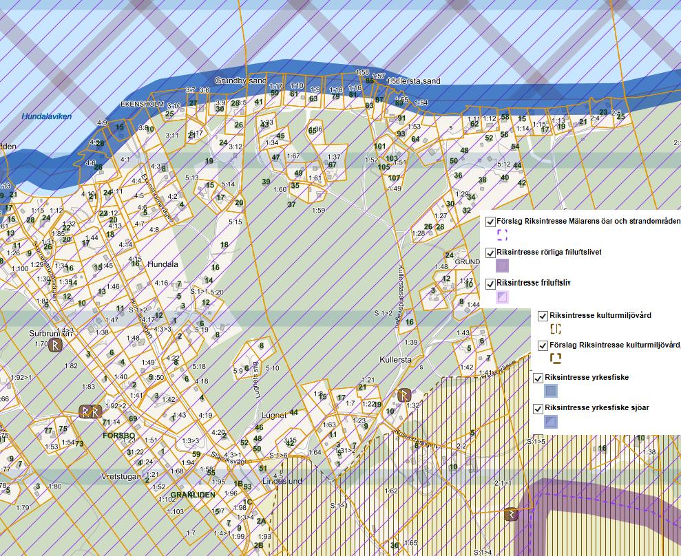 Eskilstuna kommun 4 (60) Det förekommer även en mängd arrendetomter/ej avstyckade tomtplatser vid Hundala/Grundby sand, Kullersta sand och vid Lugnet.