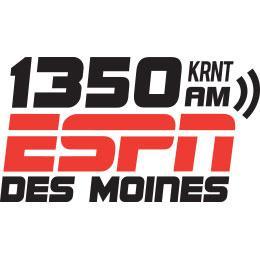 1350 16.11 0600 KRNT Des Moines IA 13-50 ESPN Des Moines. JE 1350 27.11 0749 KRNT Des Moines IA "Des Moines' sports leader" TW/S 1350 1.12 1000 KRNT Des Moines IA "ESPN Radio Des Moines" TN 1350 1.