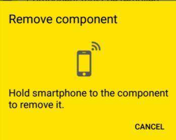 Figur 217: AirKey-app ansluta till enheter Håll NFC-telefonen mot den enhet/medium vilket är
