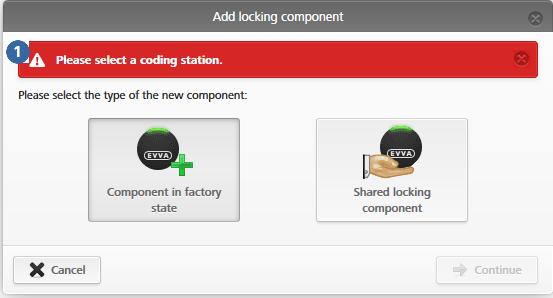 4.12.2 Lägga till låskomponenter med hjälp av kodningsstationer Gör på följande sätt för att lägga till enheter med hjälp av kodningsstationer: > På startsidan