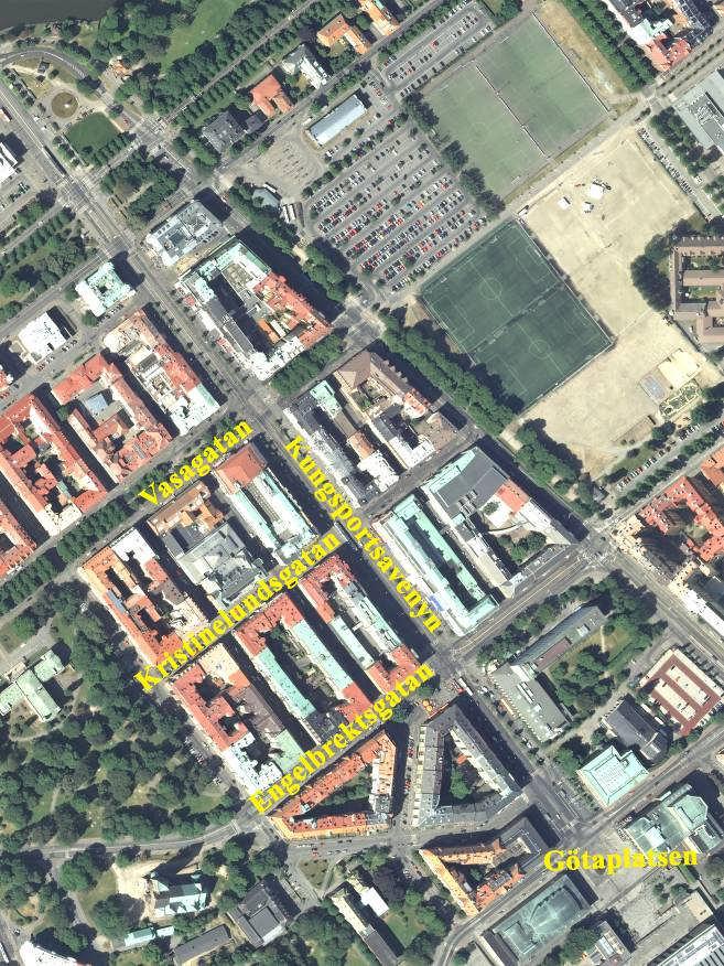 Kv 57 Örbyhus Kvarteret Örbyhus har ett öppet läge vid korsningen Avenyn-Engelbrektsgatan och ligger intill en liten platsbildning.