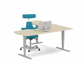 E-FLEX STÅ & SITT ARBETSBORD 9 Arbetsbord stå/sitt med ergonominivå 3.