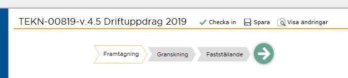 Glöm inte att Checka in dokumentet! 7.2.3. Redigera dokument lokalt För att ladda ner dokument lokalt klicka på Ladda ner en kopia och spara filen på valfri plats på aktuell dator.