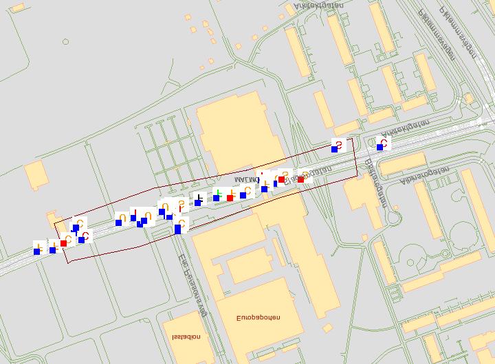 Trafikskadade vid Stadiongatan Vid Stadiongatan har det skadats totalt 45 personer i trafikolyckor sedan år 2000.