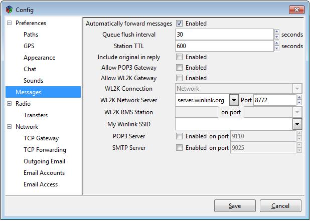 14.3 Tips på inställningar i D-RATS (fortsättning) Automatically forward messages ska vara markerad om du vill att D-RATS ska skicka iväg utgående mail automatisk.