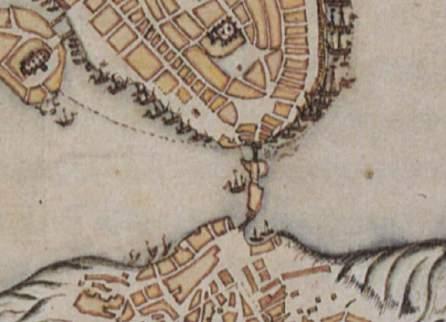 Slussen omdanas en gång per sekel Karta från 1642. Näset mellan Gamla stan och Södermalm innan den första slussen byggs.