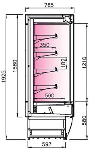 185:- 230:- 290:- 330:- 450:- Centralkyla R452A -5% Naturligt köldmedel för C-kyla CO2 0 % Gavlar med solid vägg och vertikal LED belysning /st +7% Paneler för multiplexering mellan diskar /st ingår