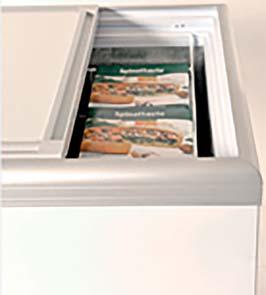 Frysboxar och frysgondoler Frysboxar med isolerat skjutbart lock CAL Frysar i CAL-sortimentet är pålitliga lagringsfrysar.