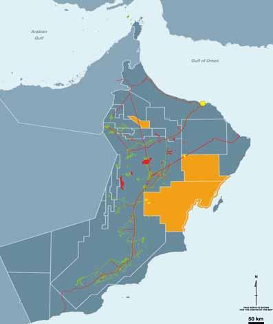 Bakgrund Tethys Oil har intressen i två projekt i Oman. I Block 15 i den nordvästra delen av centrala Oman, uppgår Tethys andel till 40 procent och är operatör.