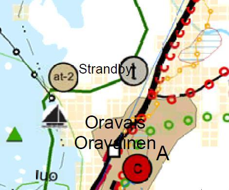 7 3.1.8 Markägoförhållanden Fastigheten som planområdet omfattar är i Oravais och Kimo byars skifteslags samfälligheters ägo. Områdena är utarrenderade och bebyggda med fritidsbostäder. 3.2 Planeringssituation Landskapsplan Bild 3.