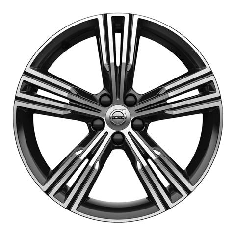 VOLVO V60 20-tum, 10-ekrad turbindesign Svart Diamond Cut (Tillval) 19-tum, 5-multiekrad design, Svart Diamond Cut, 1041 (Standard T6 AWD, tillval D4 och D3) Exteriören till Volvo V60 Inscription med