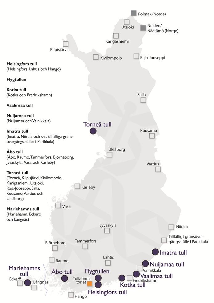 Personal och tullkontor I slutet av 2017 arbetade 1 887 personer vid