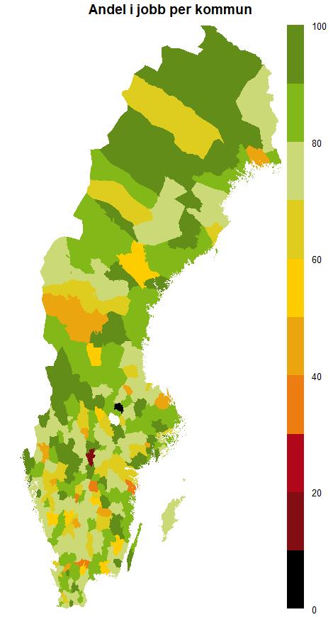 Deltagare från norra och mellersta Sverige får i