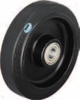 Hjul och läkhjulsguide Hjul för trasportutrustig och läkhjul för högre belastigar RoHS Serie Hjulbeläggig / Däck VW 125-260 mm 50-200 kg Mjukgummi Blickle Soft, rudprofil, svart.