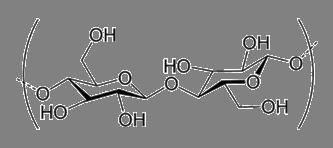 den allmänna formen (C 6 H 10 O 5 ) n där n=40-3000.