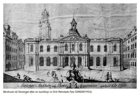 Börshuset och Svenska Akademien Nära sammanbundet med Börshuset är också Svenska Akademien, även om det dröjde länge innan Den 5 april 1786 skedde instiftelsen av Svenska Akademien i Börshuset och