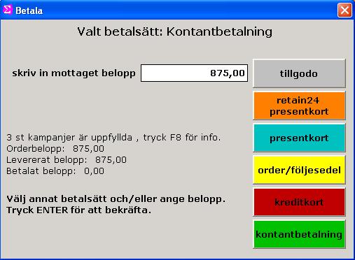 Försäljning med flera kampanjer på samma köp Om flera