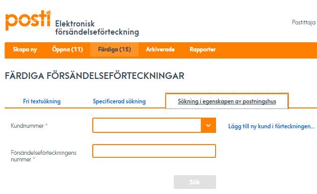 20 10.2 Ta bort kund På skärmbilden Inställningar, under Redigera förteckningen över kunden, kan du ta bort ett kundnummer i förteckningen genom att klicka på länken Ta bort.