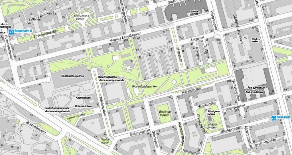 SID 4 (11) Planområdet Tidigare ställningstaganden Översiktsplan Promenadstaden - översiktsplan för Stockholm, antagen av kommunfullmäktige 2010-03-15, betecknar områdets pågående markanvändning som