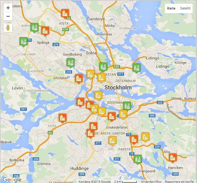 Stockholms 26 Företagsgrupper Inom Stockholms stad finns ca 125 000 företag oaktat företagsform och 600 000 anställda. 25 % av företagen och 50 % av de anställda finns i företagsområdena.