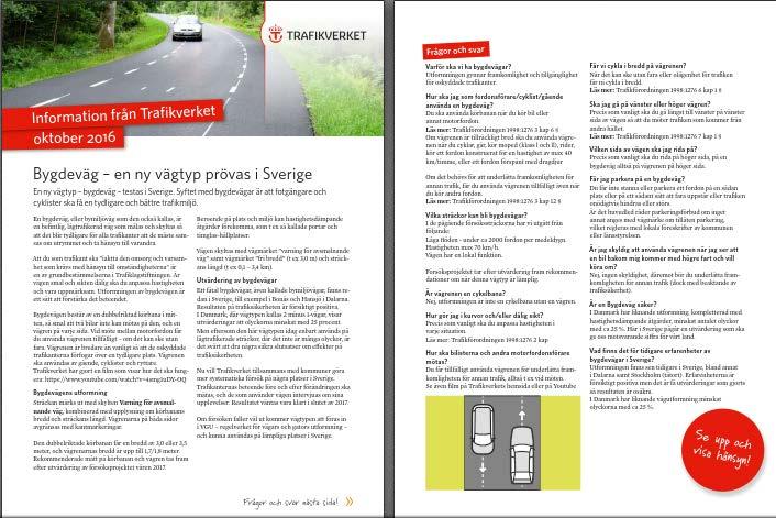 Figur 28. Informationsblad med frågor och svar.