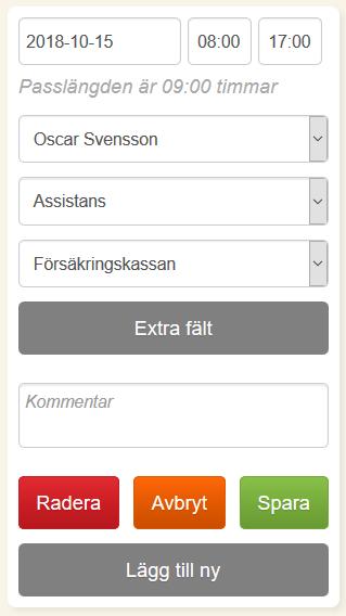 Den här manualen rättar sig till dig som jobbar som assistent utan att samtidigt vara administratör. Den vanligaste behörighetsprofilen används. Start När du loggar in hamnar du på startsidan.