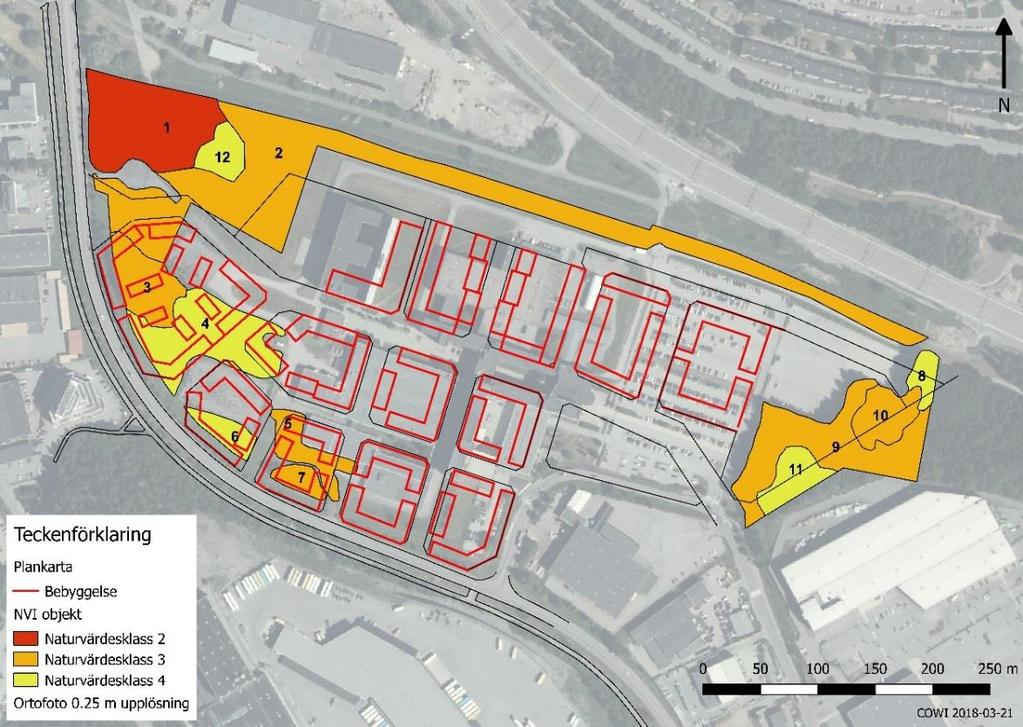 BÄLLSTAÅN, HYDROMORFOLOGI OCH PÅVERKAN PÅ EKOLOGISKA VÄRDEN 9 3 Beskrivning av planområdet Beskrivningen av området och bedömningen bygger på det av Järfälla kommuns framtagna planförslag.