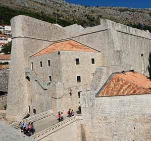 Det mest fotograferade avsnittet av befästningen runt Dubrovnik,