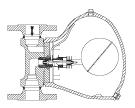 IA 45633 (PN 40) Fläns DN 40 50 65 80 100 L H1 H L *) [mm] 230 230 290 310 350 H [mm] 270 270