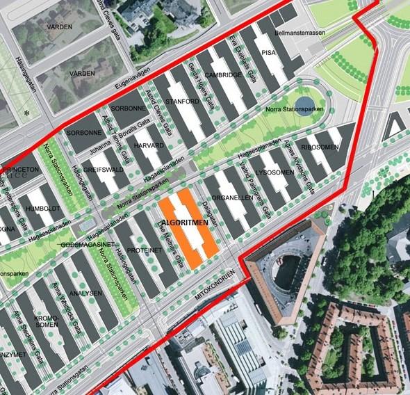 Sida 2 (5) Bakgrund Detta ärende avser genomförande av gruppbostad i kvarter 7 inom detaljplaneområde 1, beläget mellan Najadgatan och Norrtull, i enlighet med inriktningsbeslut 2015.