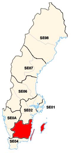 4 1. Beskrivning av region Småland och Öarna Region Småland och Öarna ligger i Sydöstra Sverige.