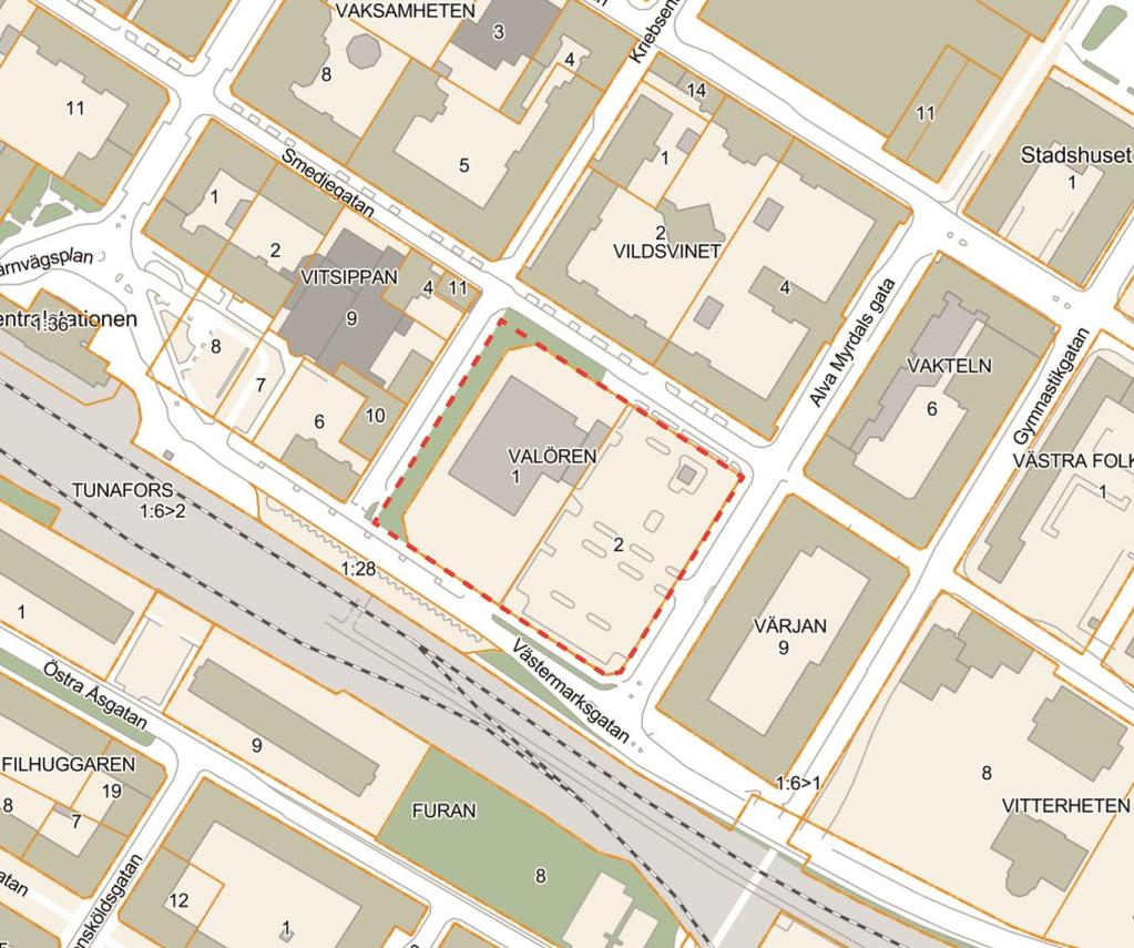 Eskilstuna kommun 2 (9) Kartbild från Eskilstunakartan Eskilstuna kommun, Lantmäteriet MS2006/1416 Inledning Planens syfte Syftet med detaljplaneförslaget är att pröva
