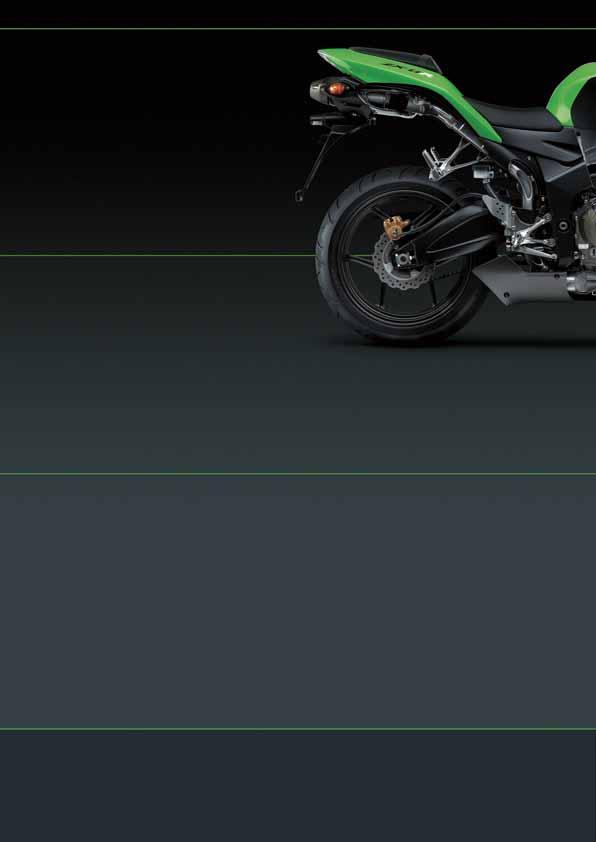 Ninja ZX-6R Motor Den imponerande 16-ventilsmotorn med 636 cm 3 slagvolym blir ännu starkare med nytt topplock, nya cylindrar,